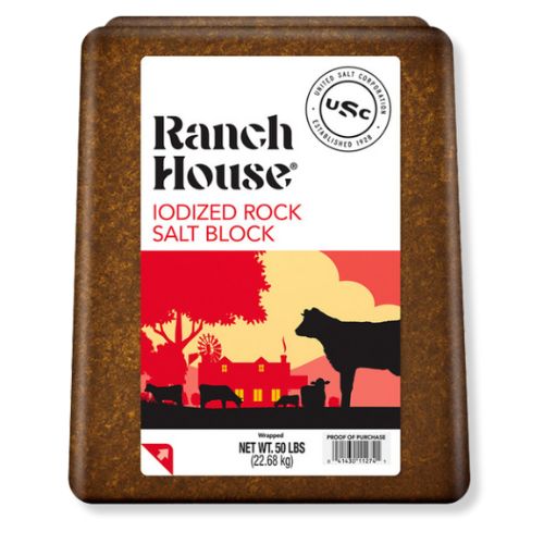 USC® Ranch House Solar Salt Plus Iodized Block 