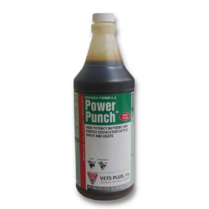 Vets Plus® Power Punch™ Vets Plus®, Power, Punch™, high, energy, product, formulated, vitamins, chelated, minerals, amino, acids, buffers, enzymes, probiotic ,fermentation, products, Administer, cattle, calving, weaning, vaccinating, handling, weather, changes, shipping, receiving, Helps, stimulate, immune, system, providing, natural, elements, needed, boost, energy, stimulates, appetite, aids, digestion