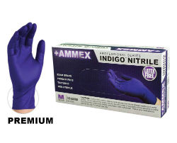 AMMEX Premium Indigo Nitrile Gloves AMMEX, Premium, Indigo, Nitrile, Gloves, Veterinary, home, garden, pet, cleaning, disposable, glove
