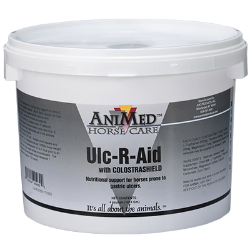 Animed® Ulc-R-Aid AniMed™, Ulc-R-Aid, Horse, Equine, Supplies, Supplement, antacid, nutritionally, gastric, ulcers, natural, supplemental, calcium, magnesium, protective, healing, properties,  Colostrashield, 37, important, immune, factors, 8, growth, factors, combating, illness, protecting, infections
