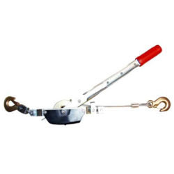 Ancra® 1-Ton Cable Puller Ancra®, 1, Ton, Cable, Puller, S, Line, Ranch,  Auto, Wire, fencing, tools, Come, along, installation, repair, wire, fencing, 3/16?, aircraft, grade, galvanized, steel, cable, 2,000, lbs, capacity, 7', Take, Up, Dual, stamped, metal, ratchet, wheels, High, strength, electro, plated, steel, parts, Drop, forged, slip, hooks, safety, latches, 15?, handle, length