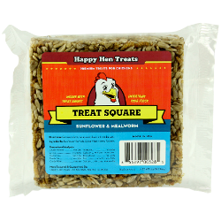 Happy Hen Treats® Treat Square Happy Hen Treats® Treat Square, poultry supplies, chicken supplies, chicken treats, chicken treat square, dried mealworms, Happy Hen Treat Basket