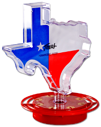 Texas Hummingbird Feeder Texas, Hummingbird, Feeder, Tubine, Industries, Easy, fill, humming, bird, shaped, plastic, 8, station