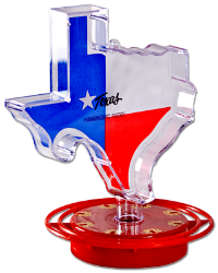 Turbine® Texas Hummingbird Feeder Texas, Hummingbird, Feeder, Tubine, Industries, Easy, fill, humming, bird, shaped, plastic, 8, station