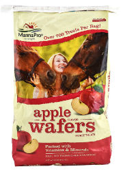 Manna Pro® Apple Wafers Manna Pro® Apple Wafers, equine supplies, horse supplies, horse treats, apple flavor horse treats, equine treats