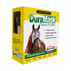 DuraMask® Equine Fly Mask Durvet, DuraMask, Equine, Fly, Mask, Repels, flies, biting, insects, Clear, vision, Double, locking, fastener, hidden, under, jaw, Comfortable, fit, fleece, edges, Rub, free, design, trimmed, Decreased, attraction debris, trim, Superior, eye, dart, stitching, enhanced, safety, Extra, reinforcement, durability, Excellent, quality, incredible, value