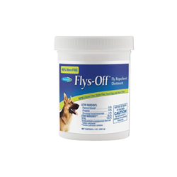 Farnam® Flys-Off® Fly Repellent Ointment Flys-Off, Fly, off, Repellent, repel, Ointment, Farnam, Horse, Equine, Supplies, Pet, wound, care, mosquito, control, safe, effective, ponies, foal, dog, canine, puppy, pyrethrin, protect, sore, open, scratches, disease, carrying, flies, stable, face, horn, kill, on, contact, ear, face, facial, animal, farm, vet, supply
