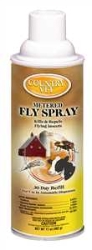 Country Vet® Metered Fly Spray Country Vet®, Metered, Fly, Spray, Pyrethrins, automatic, LIVESTOCK, equine, home, garden, 0.975%, Pyrethrins, Chrysanthemum, flowers, effectively, kill, repel, flies, mosquitoes, gnats, small, flying, moths, EPA, Registered, USDA, rated, food, processing, handling, areas, High, quality, economical, flying, insect, control, Dispensers