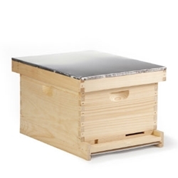 Little Giant® 10-Frame Complete Hive Little Giant® 10-Frame Complete Hive, Miller,  HIVE10, beekeeping, beekeeping hobbyist, backyard beekeeping, Langstroth hive design, backyard apiary, beekeeping supplies, honey production, beekeeping kit