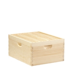 Little Giant® 10-Frame Deep Hive Body Little Giant® 10-Frame Deep Hive Body, Miller, DEEPBOX10, beekeeping, beekeeping hobbyist, backyard beekeeping, Langstroth hive design, backyard apiary, beekeeping supplies, honey production, beekeeping kit, Brood Box, Honey Super