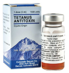 Tetanus Antitoxin Tetanus, Antitoxin, Colorodo, Serum, Durvet, equine, horse, livestock, vaccines, vaccine, vaccination