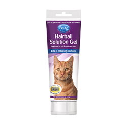 Pet Ag® Hairball Solution Gel Hairball, Solution, Gel, Pet, Ag, Lambert, Kay, nutrition, feline, cat, kitten, eliminate, stop, prevention, digest, maintenance, zinc, biotin, reduce, shedding, maintain, glossy, skin, coat, Taurine, eye, development, muscle, health, care, supplement, med, vitamin, laxative, constipation, chicken, flavored, palatable, easy, admin, quick, effective, long, lasting, A, E, K, Vet, treat, aid, assist, help