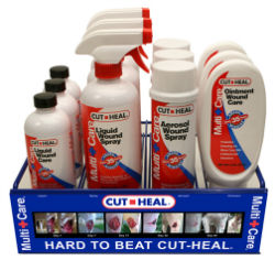 Manna Pro® Cut-Heal Multi+Care™ Manna Pro®, Cut-Heal®, Multi+Care™, Wound, equine, horse, wounds, protective, barrier, cuts, burns, abrasions 