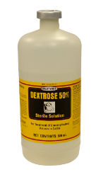 Durvet® Dextrose 50% Durvet®, Dextrose, 50%, treatment, uncomplicated, ketosis, beef, dairy, cattle, bovine, cow, steer, veal, calf, bull 