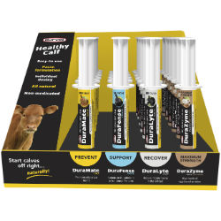 Durvet® Healthy Calf 24 ct Display Durvet®, Healthy, Calf, 24, ct, Display, Livestock, Supplies, DuraMate, DuraFence, DuraLyte, DuraZyme, Cattle, Supplement