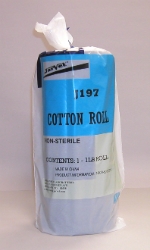 Jervet™ Cotton Roll Jervet™, Cotton, Roll, Non-sterile, one, pound, absorbent, cotton, best, used, pad, cover, medication, applied, wounds, 100%, Pure, Dimensions, 15.75, 11.75, 16, inch, in