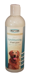 Durvet® Naturals 2 in 1 Conditioning Shampoo Durvet® Naturals 2 in 1 Conditioning Shampoo, Protein shampoo, Cream Conditioner,  Coconut, Lanol, Shea tree butter, Natural lather, cleans, conditions, moisturizes, pleasant scent. Topical, oral, Flea & Tick, oils, pets skin. Botanical, without soap or detergent, Dogs, Cats, Ferrets, Rabbits