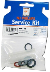 NJ Phillips® Major Service Kit for 5ml Vaccinator NJ Phillips, Major, Service, Kit, 5ml, Vaccinator, Repair, 5, ml, PAS34, Head, Seal, Washer, SH45, Delivery, Valve, SF4, Cup, Support, SN56, Cylinder, SH14, Inlet, SF4, SN56, Piston, Seal, Ring, SP323