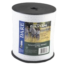 Dare® 1 ½” Polytape DARE® 1 ½” Polytape, Dare Products, Ranch Supplies, Fencing Supplies, electric fencing wire, equine electric fencing, electric fence for horses