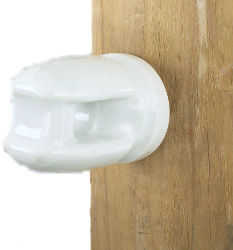 Dare® Porcelain Line Insulator w/ Lag Bolt DARE®, Porcelain, Line, Insulator, Lag, Bolt, Ranch, farm, supplies, electric, fencing, fence, corner