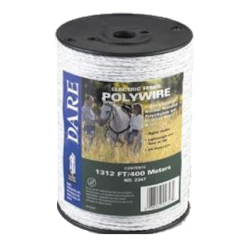 Dare® 6 Strand Heavy Duty Polywire DARE® 6 Strand Heavy Duty Polywire, Dare Products, Ranch Supplies, Fencing Supplies, electric fencing wire, equine electric fencing, electric fence for horses, livestock electric fencing