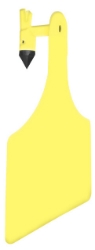 Allflex® A-Tag™ One-Piece Tag – Cow Allflex® A-TAG™ One-Piece Tag – Cow ear tag, cow ear tag, A type ear tag, Identification tags for cows, yellow ear tags, one piece ear tag
