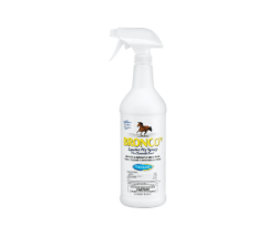 Bronco®e Equine Fly Spray Bronco®e, Equine, Fly, Spray, horses, repellent, staple, Kills, repels, face, deer, house, horn, flies, gnats, ticks, fleas, chiggers, lice, mosquitoes, Ready, to, use, water, based, formula, Pleasant, citronella, scent, Contains, Prallethrin, Permethrin, Piperonyl, Butoxide, ponies, foals, barns, Ingredients,  0.033%, 0.100%, 0.500%