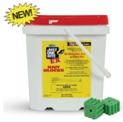 Just One Bite® EX Bait Blocks Just One Bite® EX Bait Blocks, Farnam, Central Life Sciences, mouse bait, rat bait, mouse killer, rat killer, Bromadiolone, second-generation anti-coagulant rodenticide, one feeding mouse bait, roof rat killer, mouse bait for Norway rats, house mice bait, indoor and outdoor rat bait, house mouse control, EPA Risk Mitigation Compliant