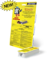 Just One Bite® EX Disposable Bait Station Just One Bite® EX Bait Station, disposable bait station, Farnam, Central Life Sciences, mouse bait, rat bait, mouse killer, rat killer, Bromadiolone, second-generation anti-coagulant rodenticide, one feeding mouse bait, roof rat killer, mouse bait for Norway rats, house mice bait, indoor and outdoor rat bait, house mouse control, EPA Risk Mitigation Compliant