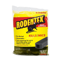 Rodentex™ Bait Station Rodentex™, Bait, Station, Farnam, Pest, Control, Mouse, killer, rat, Bait, Made, USA,  Multiple-feeding, all-weather, bait, bars, highly, palatable, mold, moisture, resistant, Norway, rats, roof, house, mice, indoor, outdoor, stations, Diphacinone, Pre-loaded, disposable, easy, use