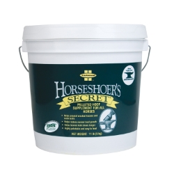 Farnam® Horseshoers Secret® Farnam®, Horseshoers, Secret®,  Developed, provide, optimum, nutrition, strong, healthy, hooves, Contains, purest, most, digestible, ingredients, biotin, lysine, methionine, fat, fiber, calcium, phosphorus, copper, zinc, protein, prevent, cracked, hooves, strengthen, hoof, walls, support, normal, growth