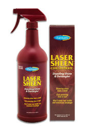 Farnam® Laser Sheen Dazzling Shine & Detangler Laser Sheen® Dazzling Shine & Detangler, Farnam, equine shine, equine conditioner, equine detangler, detangles manes and tails, minimizes breakage, repels dust, repels dirt, equine grooming, showring shine, horse conditioner, horse detangler, horse grooming, show supplies, convenient spray-on coat polish, spray on detangler, soft manageable manes and tails