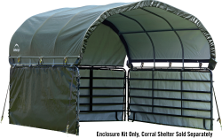 ShelterLogic® Enclosure Kit ShelterLogic®, Enclosure, Kit, Corral, Livestock, Equine, horse, supplies, shade, farm, ranch