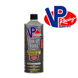 VP® FIX-IT-FUEL™ 32 oz. VP FIX-IT-FUEL™, single use treatment, small engines, damaged, ethanol-blended, gas, cleans,  rejuvenates, fuel system, START, operate,  condition, pre-mixed, ETHANOL-FREE 89-octane, gas + oil blend, 50:1, 2-CYCLE, 4-cycle, Mechanic in a Bottle™*, remove, carburetor, injectors, repairs, downtime, pre-treatment