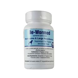 Be-Wormed Be-Wormed, RXJ, Pet, Supplies, supply, dog, wormer, hookworms, roundworm, Ancylostoma caninum, Uncinaria, stenocephala, Ascarids, Toxocara, canis, toxascaris,  leonina, pyrantel, pyrantel, pamoate, canine, med, vet, supplement, health, care, aid, treat, remove, removal, heal