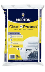 MORTON®  Clean and Protect™ Water Softener Pellets MORTON®, Clean, Protect™, Water, Softener, Pellets, Salt, Home, Garden, prevents, buildup, pipes, appliances, extend, life, improve, efficiency, levels, 1/2, full, recommended, Whirlpool®,  Northstar®, Ecopure®