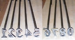 Brama® Livestock Branding Iron Number Set Brama Livestock Branding Iron Number Set, livestock supplies, cattle brands, cattle branding