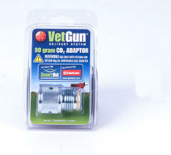 VetGun™ CO² 90 gm Adapter VetGun™ CO² 90 gm Adapter,  Agrilabs, SmartVet™, AiM-L™ VetCaps, CO² propellant, cattle raisers, cattle producers, fly control delivery system
