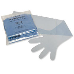 Neogen® Ag-Tek PolySleeve Ag-Tek®, PolySleeve®, Livestock, veterinary, equine, supplies, OB, sleeves, veterinarians, technicians, disposable, polyethylene, 36", inch, shoulder, glove, shaped, fit, hand, material, overlap, 1.25, mil, heavy, duty, film, thicknesses, strength, sensitivity, ratio