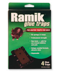 Ramik® Glue Traps 095245095402, 095242095556, Ramik® Glue Traps, Neogen, mouse traps, rat traps, glue traps, glue boards, rodent control, no-fuss option mouse trap, ready-to-use glue traps, ready to use glue boards, mouse attractant, rat attractant, Disposable mouse trap, non-toxic rat trap, professional strength pre-baited trap.