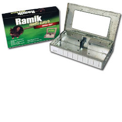 Ramik® Multi-Catch Mouse Trap Ramik® Multi-Catch Mouse Trap, Neogen, catch and release mouse trap, Non-toxic mouse trap, child safe mouse trap, pet safe mouse trap, dozen mouse trap, multiple mouse trap, mouse trap with clear window,