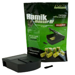 Ramik® Mouser RF (Refillable) Bait Station Ramik® Mouser RF (Refillable) Bait Station, Neogen, consumer friendly bait station, home use bait station, rodent control, Ramik®  Mini Bars, easy to use bait staion, child resistant, bait station, anticouglant rodenticide, rat killer, mouse killer