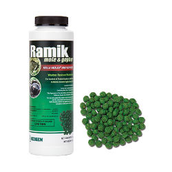 Ramik® Mole & Gopher Ramik®, Mole, Gopher, Neogen, Pest, Control, Critter, killer, bait, rodenticide, Ramik®, green, nugget, pocket, below-ground, application, lawns, flower, beds, high, palatability, all, weather, Anticoagulant, Diphacinone