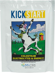 KickStart KickStart, Imu-Tek, Livestock, calving, calf, colostrum, replacement, nutritional, supplement, calves, decreased, appetite, illness, weather, stress, ration, changes, Dried, First, Colostrum, Electrolytes, Energy, Fat, Proteins, Prolonged, Easily, Digestible, Milk-Sugar, Beneficial, Microbials, Vitamins, Electrolyte, Weaker, Run, Down, Scouring, scour, Boost