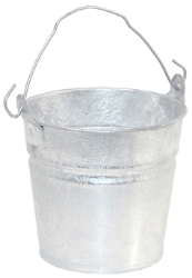 Galvanized Pail Batz®, Galvanized, Pail, home, general, use, Horizontal, body, swedges, added, strength, Hot, dipped