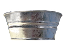 Omega® Mini Tub Omega®, Mini, Tub, galvanized, crafts, gift, baskets, decorative, arrangements, candies, dried, plastic, flowers,  gifts, shower, house-warming, party, table, decoration, door, prize, kid's, projects