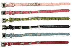 Valhoma® Glitzy Pet Collars (Nylon) Valhoma, Glitzy, Pet, Collars, Pet, Supplies, Dog, cat, fashionable, glitter, gem, Faux, Alligator, skinned, sparkling