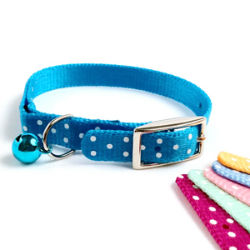 Valhoma® Fashion Dots Cat Collar Valhoma®, Fashion, Dots, Cat, Collar, Constructed, single, ply, nylon, safety, breakaway, bell