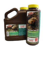 Martins® Gopher Bait 50 Martins®, Gopher, Bait, 50, Strychnine, treated, grain, bait, pocket, gopher, control, Subsoil, applications, only, burrow, system, One, pound, Bait, treat, one, eight, acres, Active, Ingredient, 0.5%, Strychnine