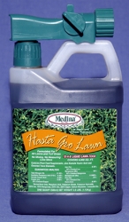 Medina® HastaGro 12-4-8 Lawn Medina®, HastaGro, 12-4-8, Lawn, fertilizer, liquid, yard, Food, Plus, convenient, ready-mix, formulation, 10, minutes, contains, blend, quality, natural, Soil, Activator, Humate, Liquid, Humus,  green-up, nutrients, absorbed, leaves, minutes, Avoid, messes, chemical, hazards, harsh, vigorous, spring, fall, Stimulates, organisms